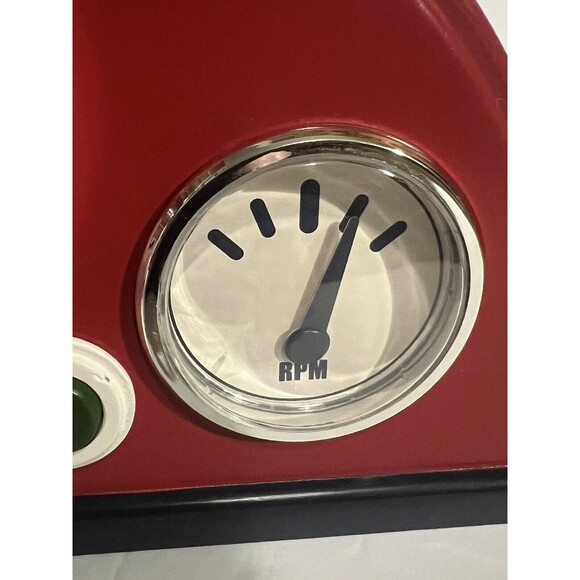 Red Mantle Desk Clock Sports Car Dashboard. Makes Noise-Works! - Picture 6 of 7